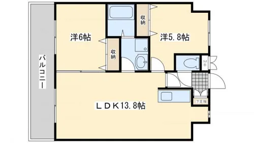 ヴァルトハヤシ Ⅰ【906号室】の間取り