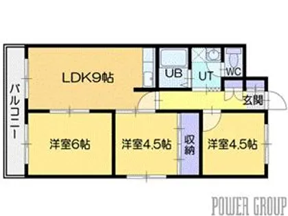文京台グレースハイツ【1階】の間取り