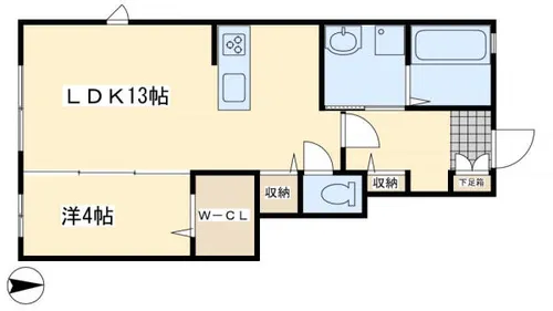 HAPPY WORLD【101号室】の間取り