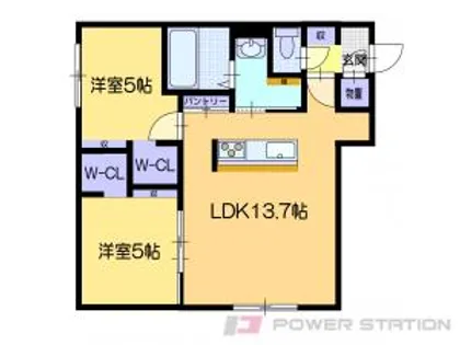 アレックスプアンA【1階】の間取り