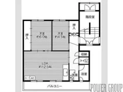 ビレッジハウス潮見ヶ丘4号棟【4階】の間取り
