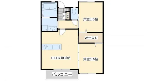 マキハウスⅡ【103号室】の間取り