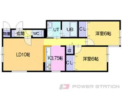pomme de terre(ポムドテール)【1階】の間取り
