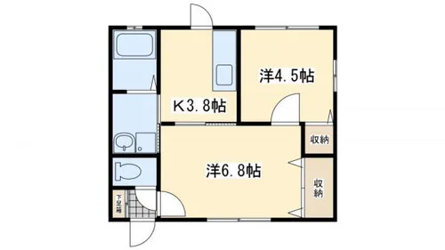 ウィステリア・ナオ【1階】の間取り
