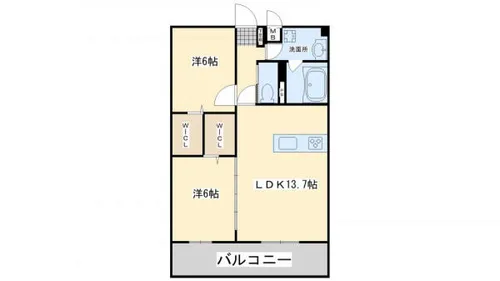 グローヴハヤシ【702号室】の間取り