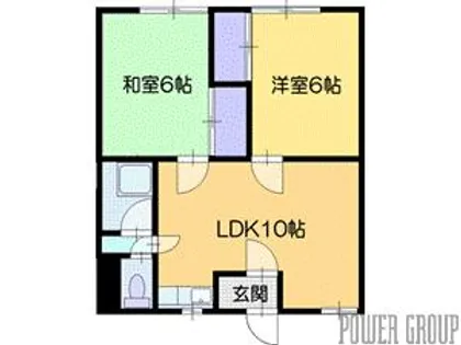 ヒルズ柏木【1階】の間取り