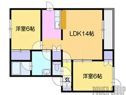 恵央ハイツ【2階】の間取り
