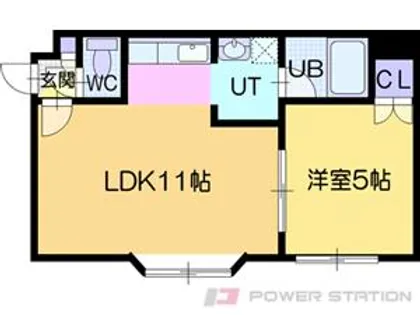 ガーデンフレア若葉【4階】の間取り