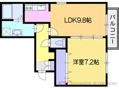 ファーストレジデンスはんのき 公園前A棟【2階】の間取り