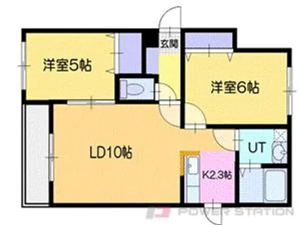 フルエント・ジル・ブランシェ【1階】の間取り