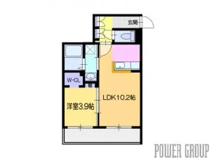 マリーノ野幌駅前【2階】の間取り