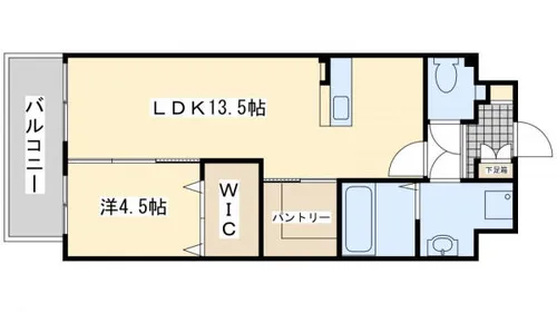 the STAGE 紅梅【505号室】の間取り
