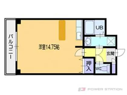 プレサント小樽花園【6階】の間取り