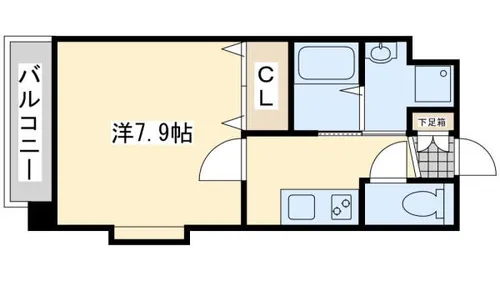 ギャラン菅原【209号室】の間取り