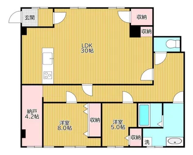 ベルガ前田【3階】の間取り
