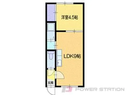 タウンコーポI【1階】の間取り