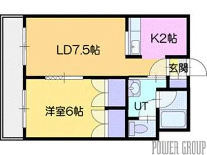 ビィクトリアパーク【1階】の間取り