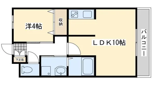 サニーヒルズTATEYASHIKI【205号室】の間取り