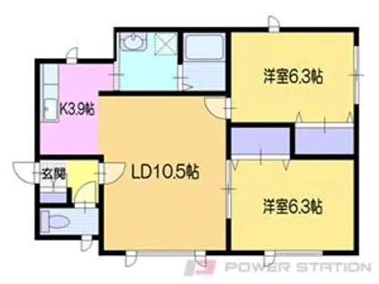 ライムヒルズ【2階】の間取り