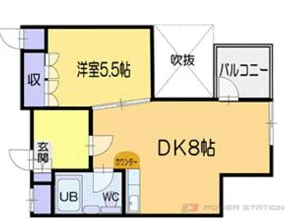 フューデイズコンドミニアム銭函【4階】の間取り