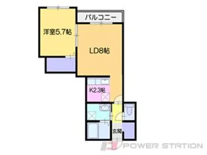 LebenOak(レーベンオーク)【1階】の間取り