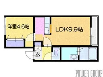 グリーンノート京町【3階】の間取り