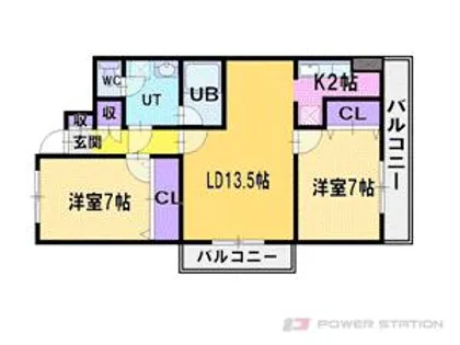 江別幸町ビル【10階】の間取り