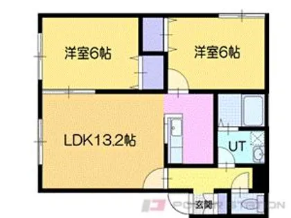 アメックスちとせ【2階】の間取り