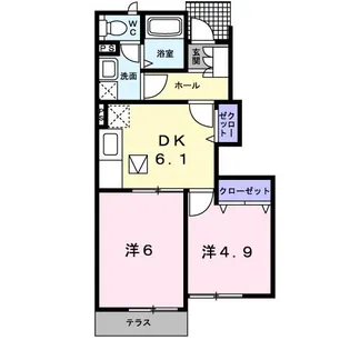 マーベラス・コートS【D-103号室】の間取り