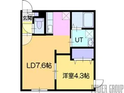 Shine Noble 島松(シャイン ノーブル)【1階】の間取り