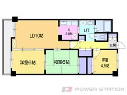 小樽グランドパレス【8階】の間取り