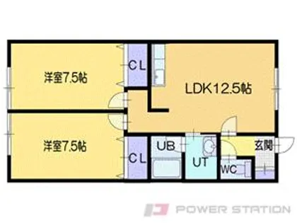ライフ北一星【1階】の間取り