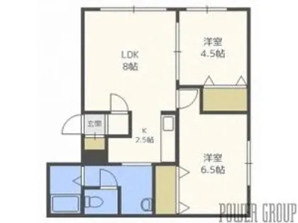 和光ハイツ6号棟【1階】の間取り