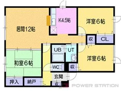 和光ハイツ5号棟【2階】の間取り