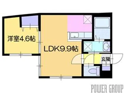 Lien小樽(リアン小樽)【3階】の間取り