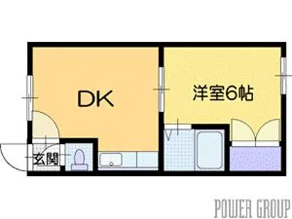 CASAブルーノ有明(旧 ハウス有明)【1階】の間取り