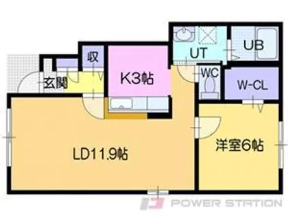 Calme ange(カルムアンジュ)【1階】の間取り