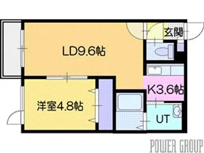 アンクレール恵み野【3階】の間取り