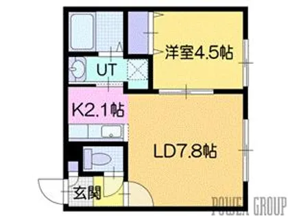 X・blessing(イクスブレッシング)【2階】の間取り