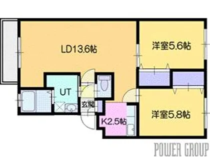パラドール21【2階】の間取り