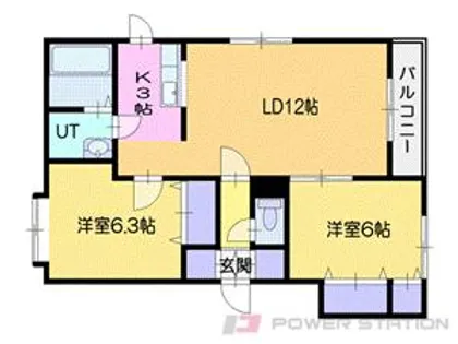 グラナータⅡ【2階】の間取り