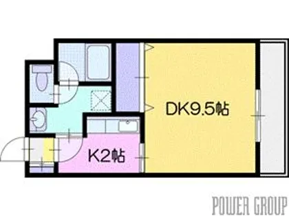 アグラン雄北【2階】の間取り