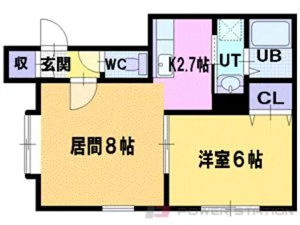 ル・プープル2【2階】の間取り