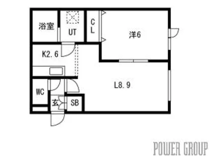 グランデール【1階】の間取り