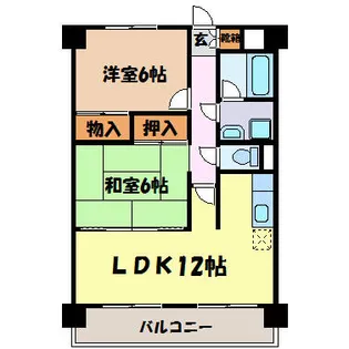 扶桑ハイツⅠ【4階】の間取り