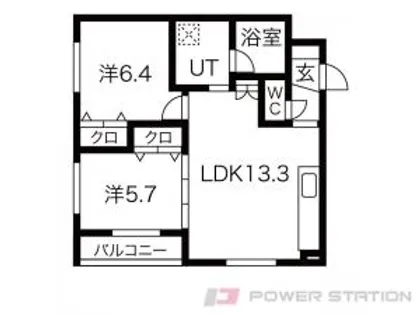 デイトナ【1階】の間取り