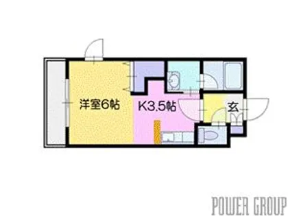 パークコート恵み野【2階】の間取り