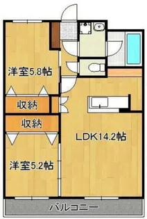 プレミールNakama Ⅲ【3階】の間取り