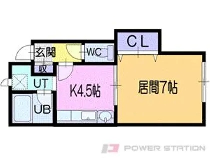 シティドリームII【1階】の間取り