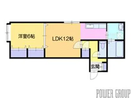 ラ・ミーナ12【3階】の間取り